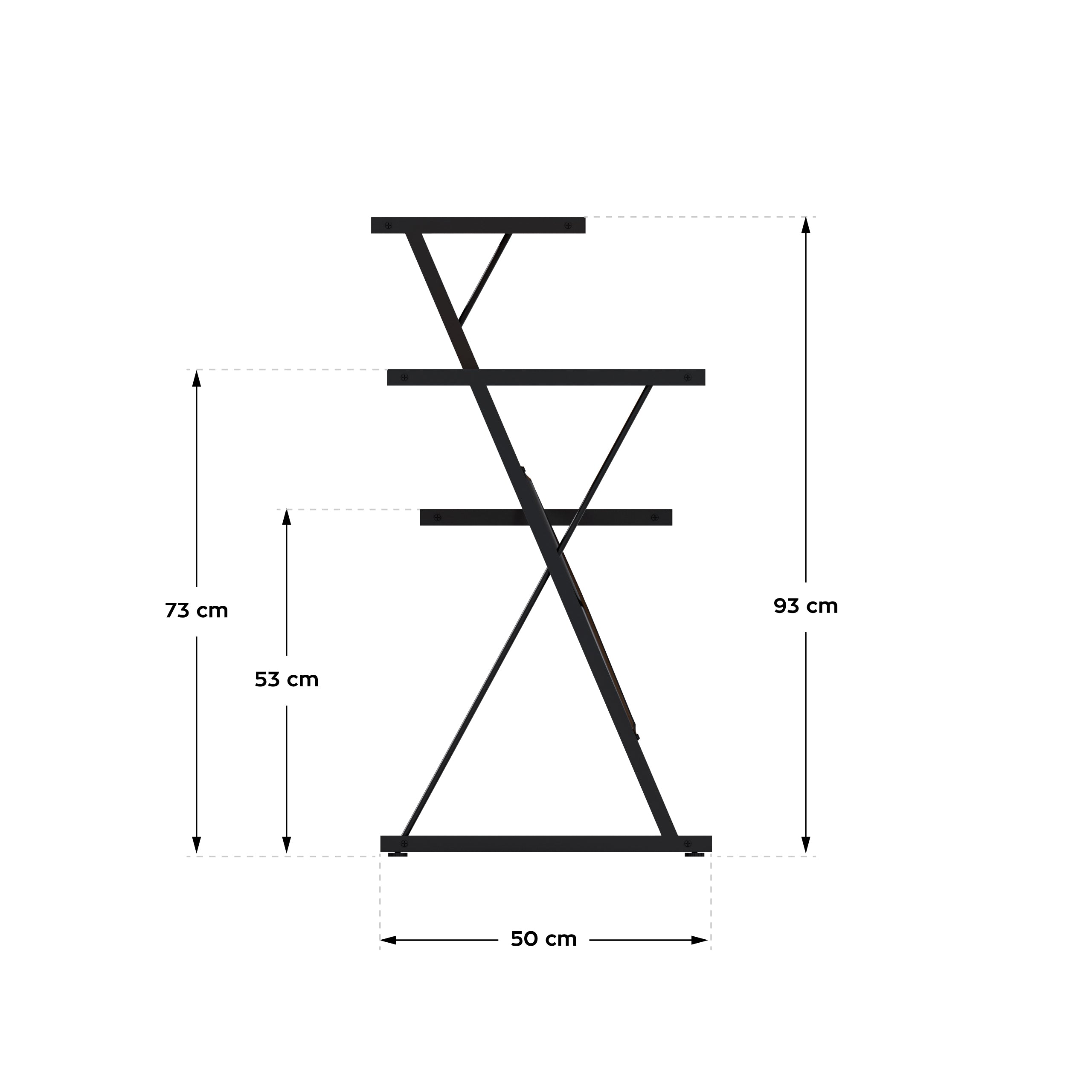 Bureau met planken Mark Adler Leader 3.5 Black 116 cm