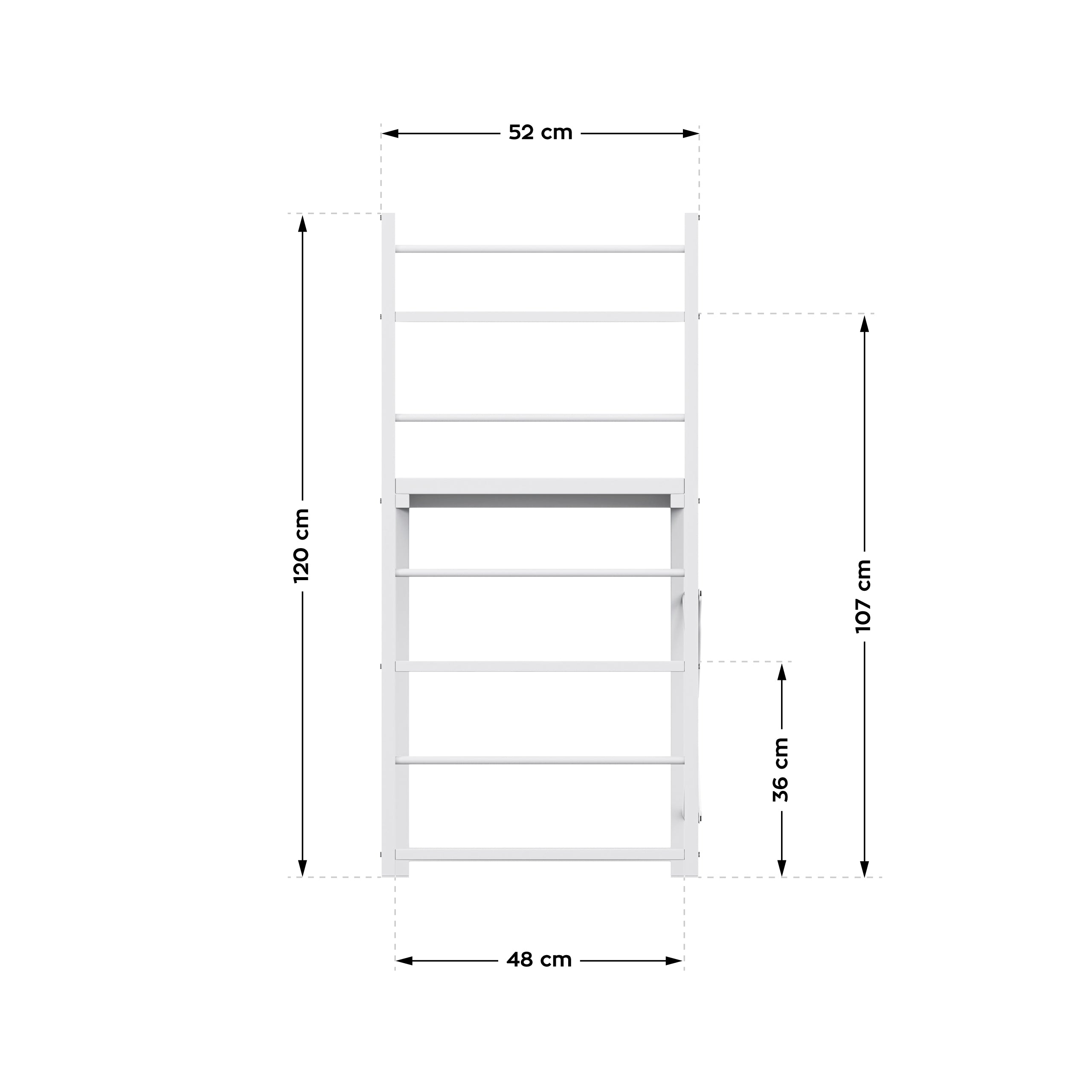 Bureau met planken Mark Adler Leader 4.0 White 120 cm