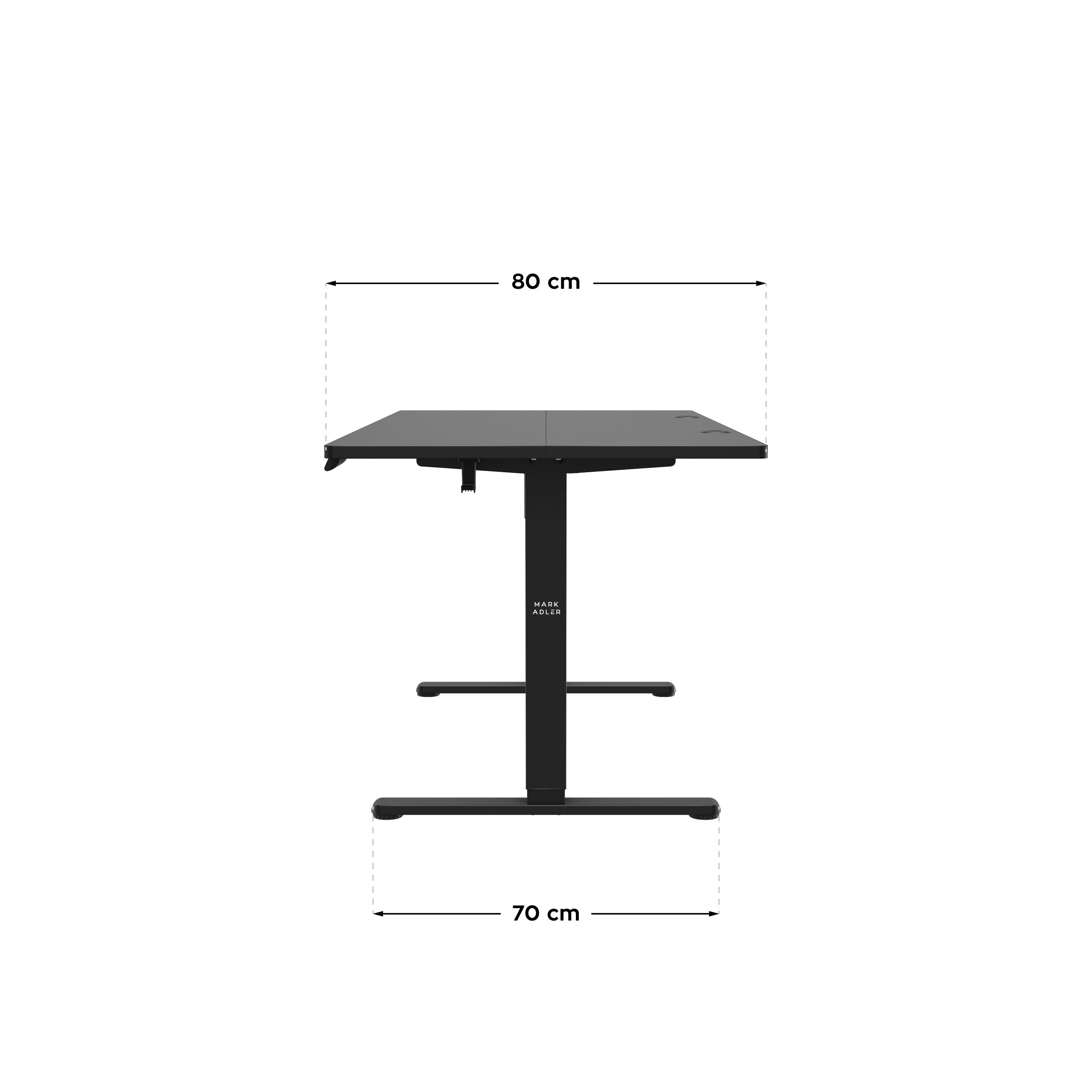 Mark Adler Leader 7.6 Black elektrisch verstelbaar bureau, 160 cm