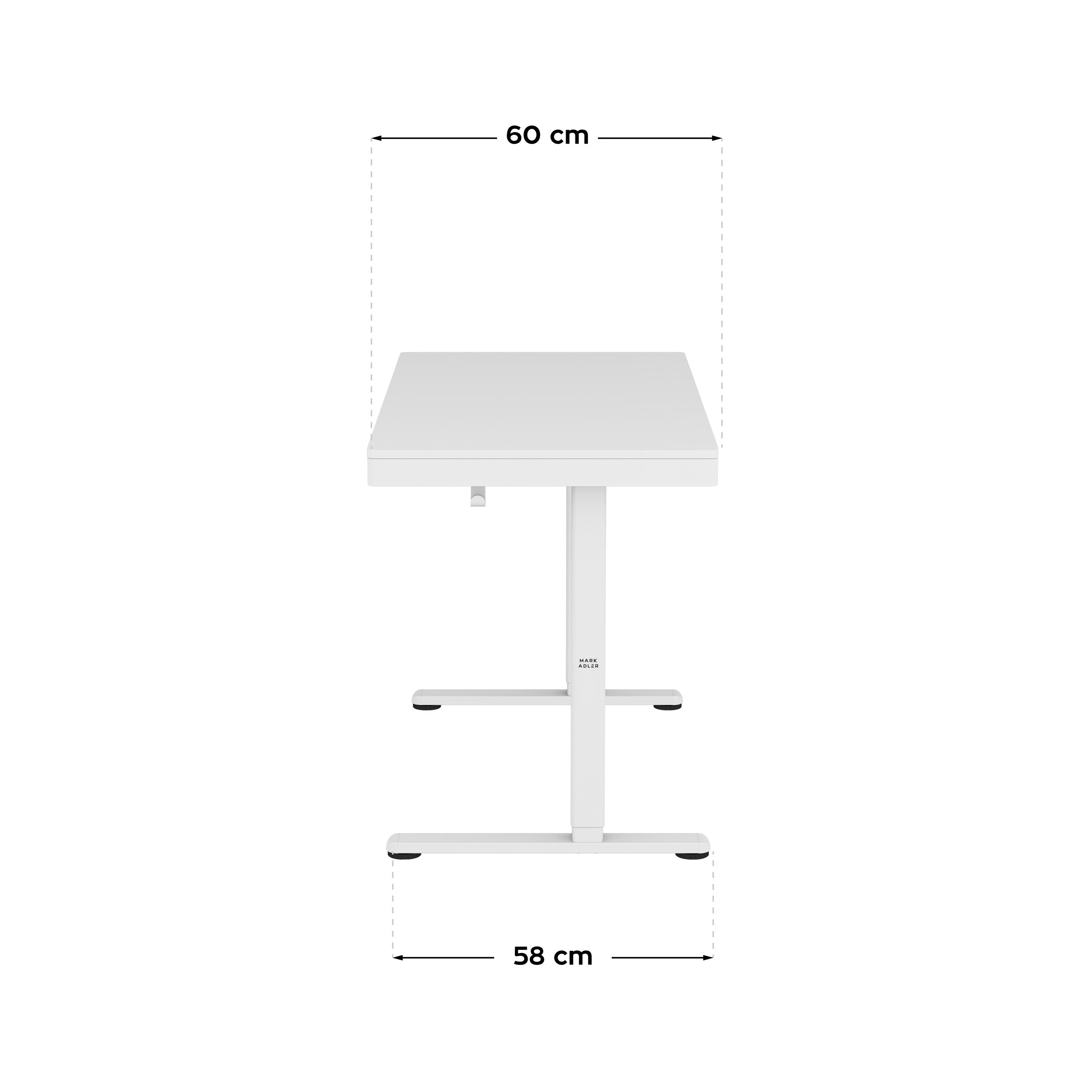 Mark Adler Leader 8.2 White elektrisch verstelbaar bureau, 120 cm