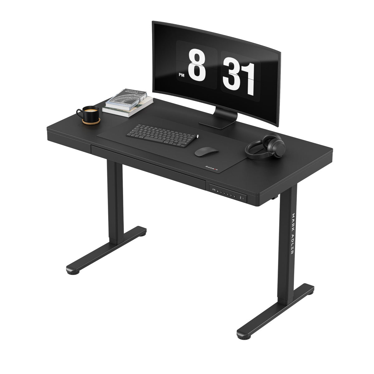 Mark Adler Leader 8.2 Black elektrisch verstelbaar bureau, 120 cm
