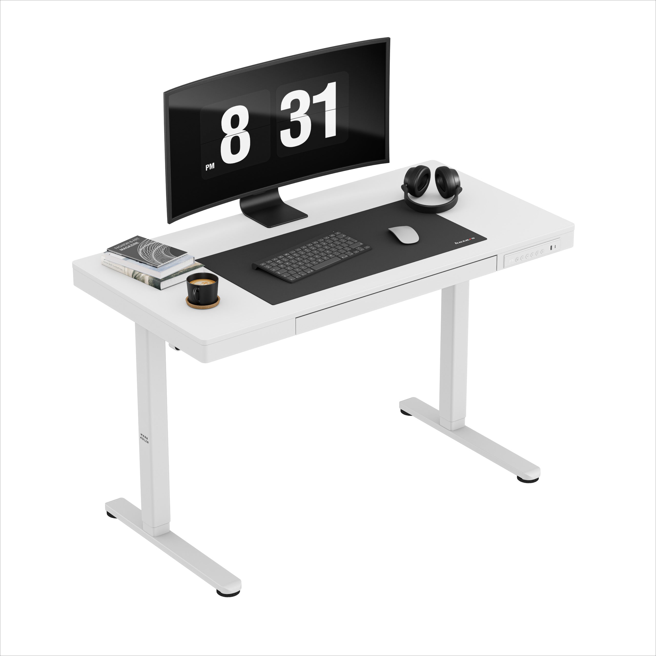 Mark Adler Leader 8.2 White elektrisch verstelbaar bureau, 120 cm
