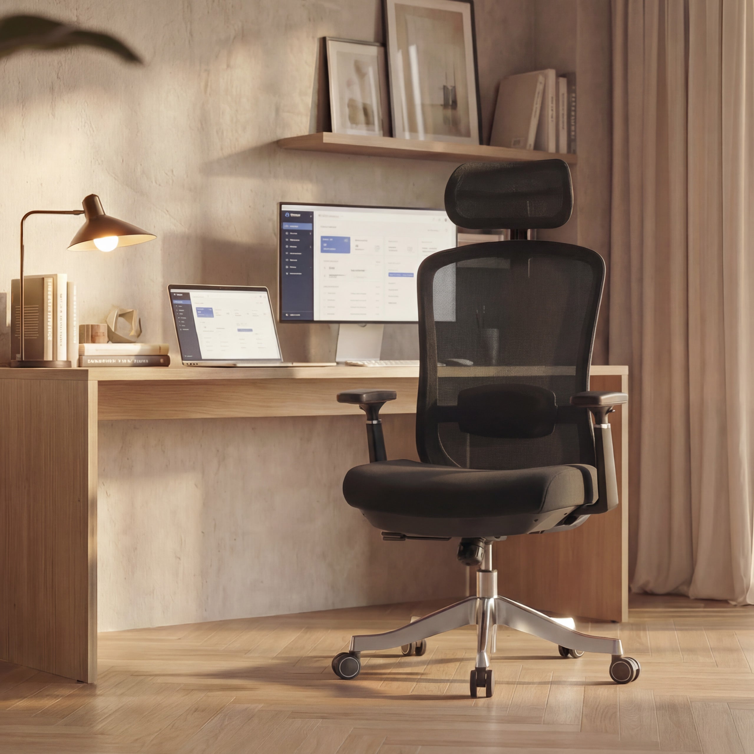 Mark Adler Leadpro 6.0 Black bureaustoel met massagefunctie
