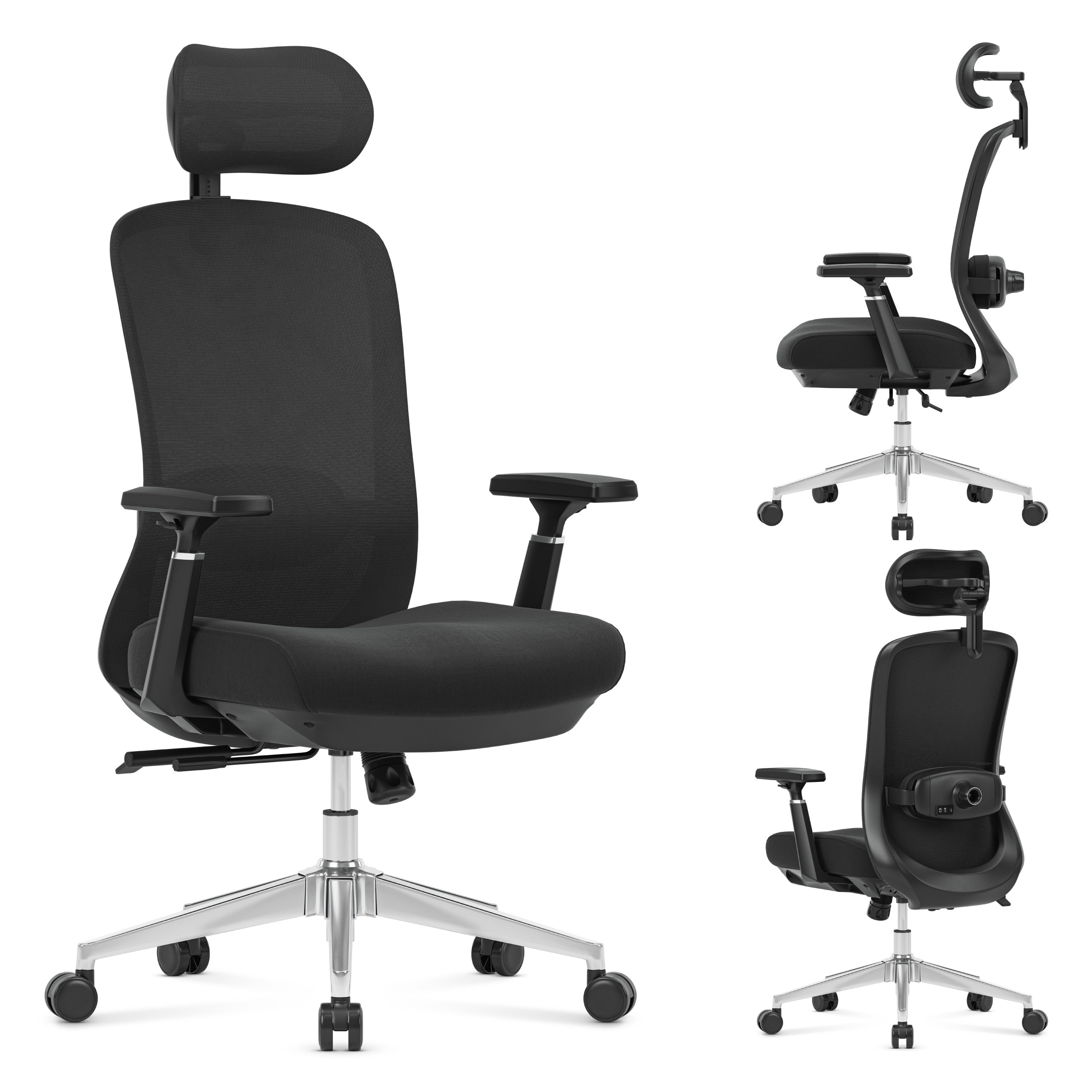 Mark Adler Leadpro 6.0 Black bureaustoel met massagefunctie