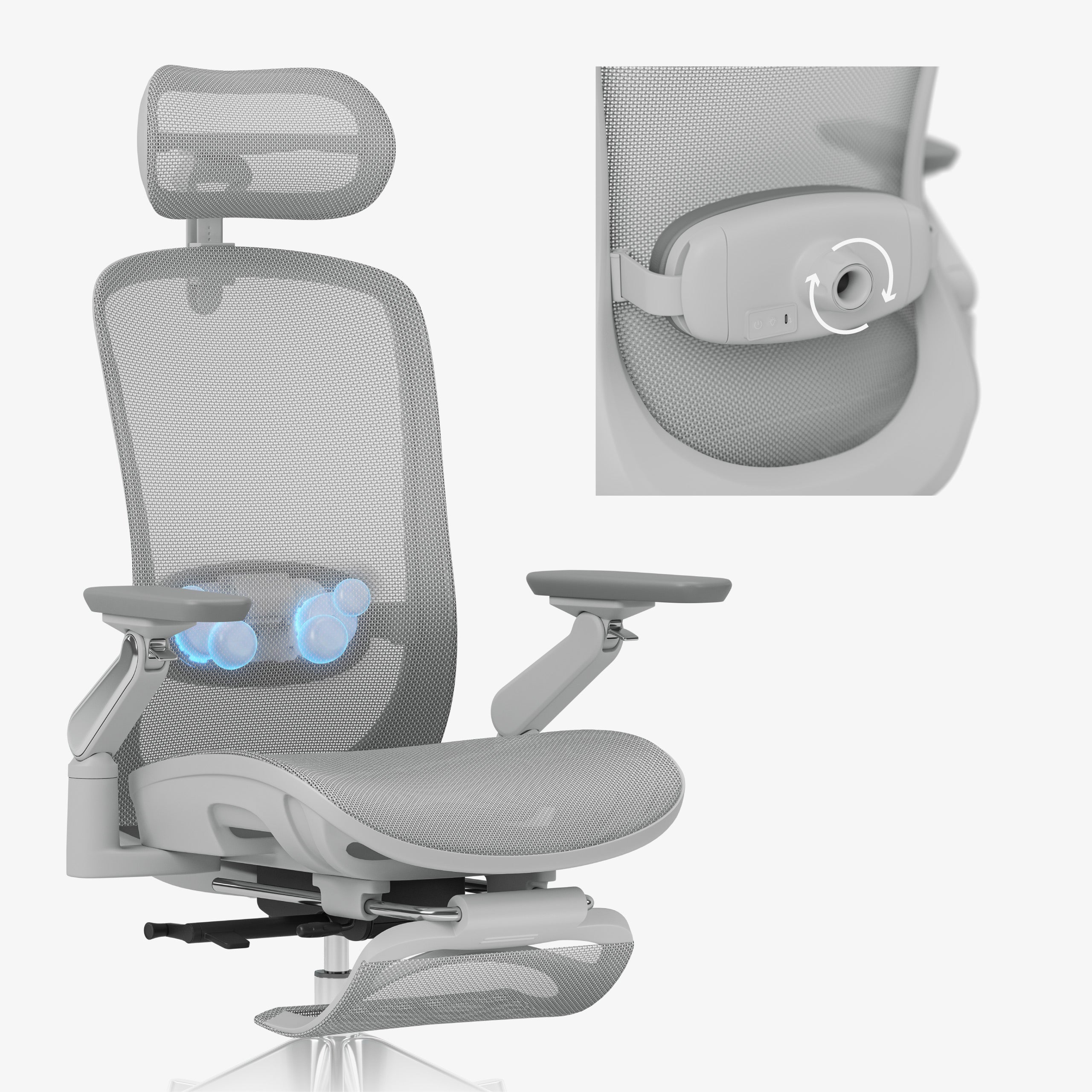 Ergonomische massagestoel Mark Adler Leadpro 8.7 Grey
