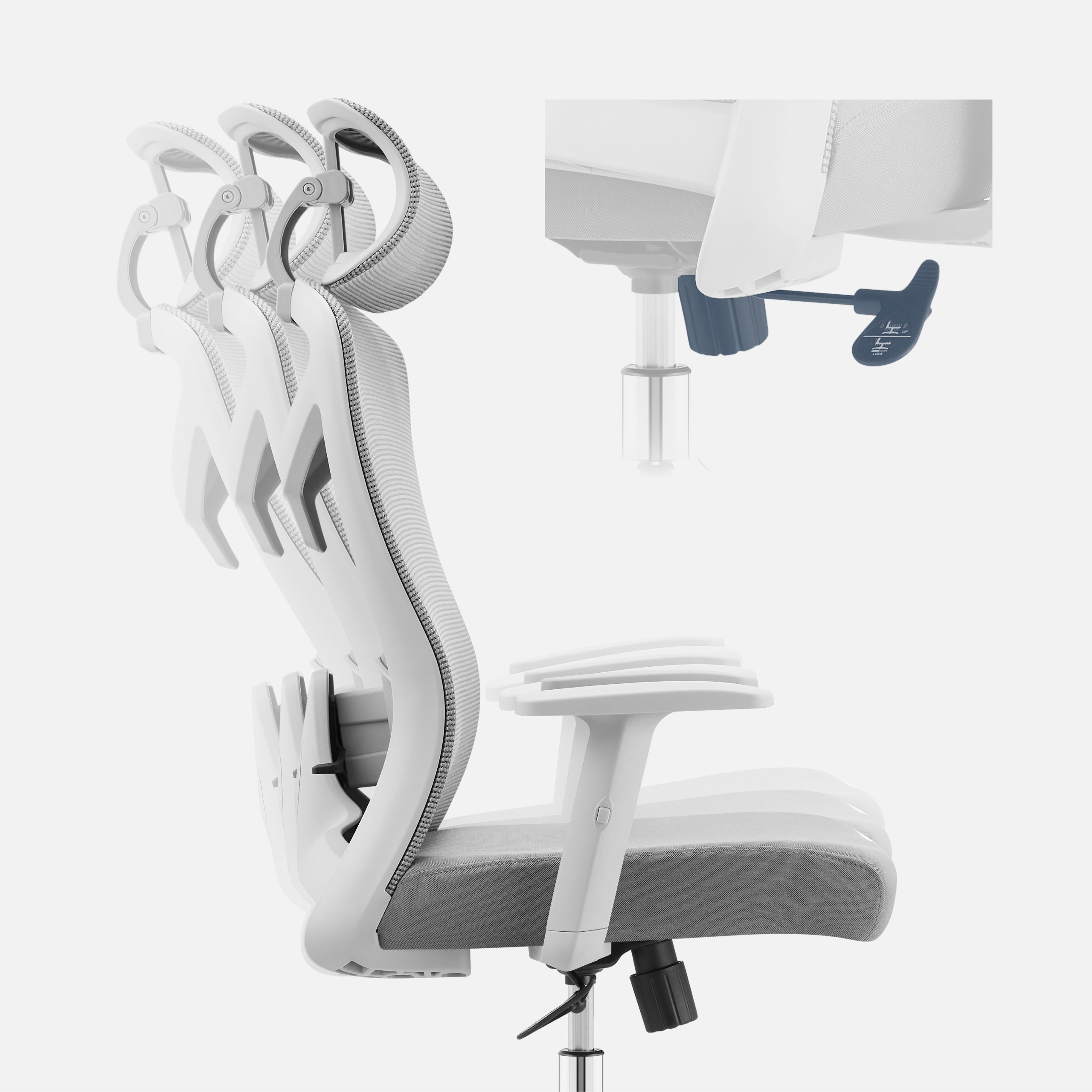 Ergonomische bureaustoel Mark Adler Manager 2.6 Grey