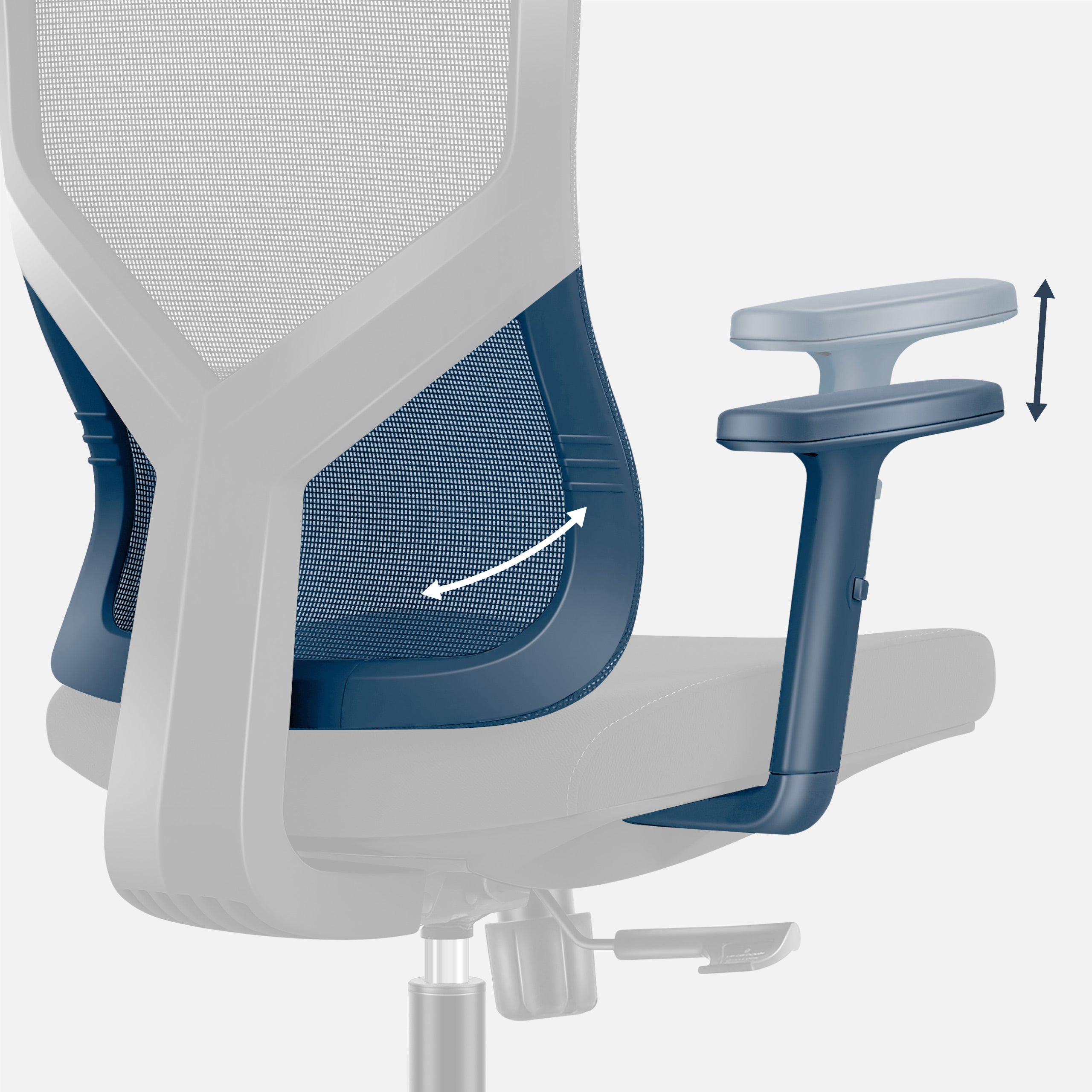 Ergonomische, verstelbare bureaustoel