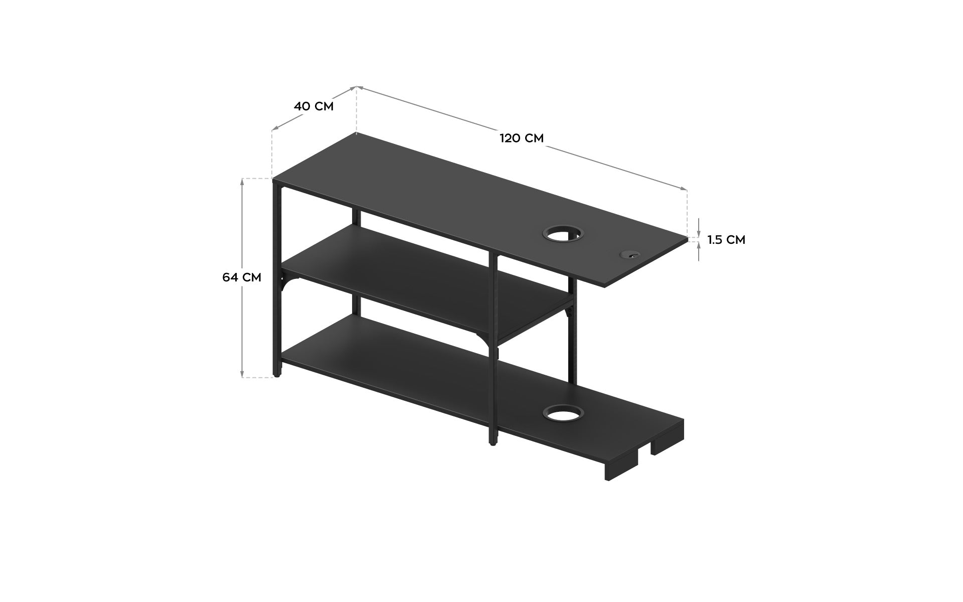 Mark Adler Match 3.0 bureau-boekenkast 120 cm