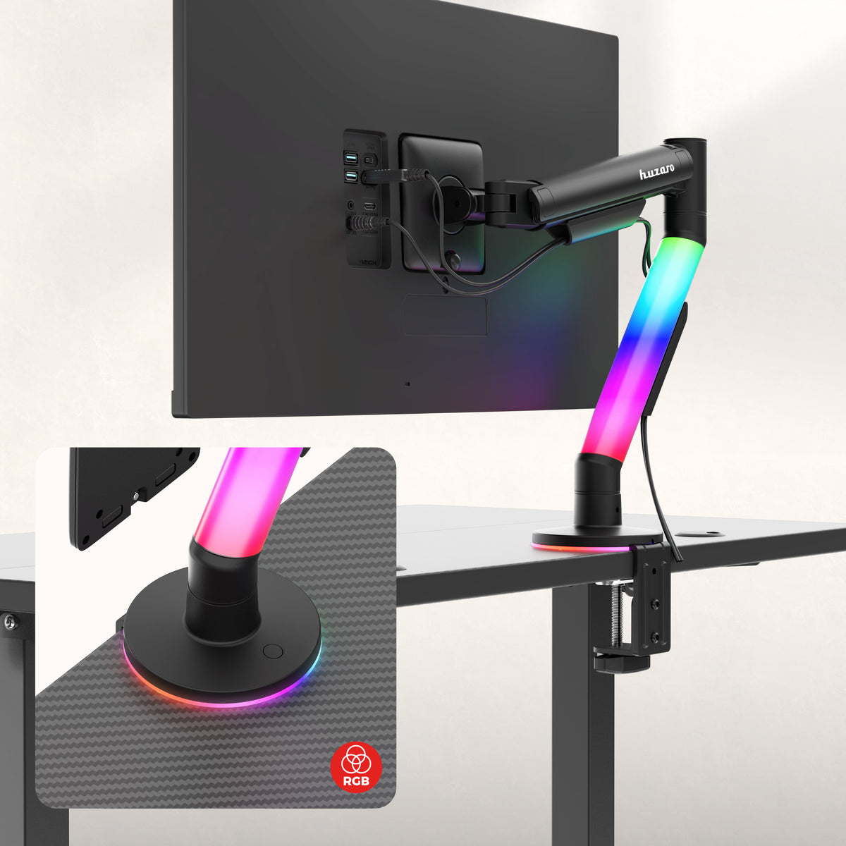 Verstelbare monitorbeugel Huzaro Motion 1.6
