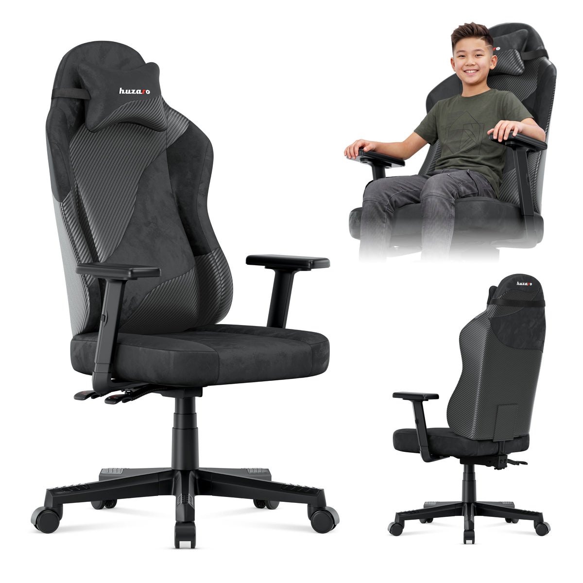 Gamingstoel voor tieners Huzaro Ranger 5.7 Carbon Black