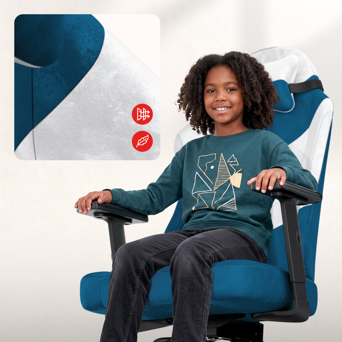 Gamingstoel voor tieners Huzaro Ranger 5.7 Blue