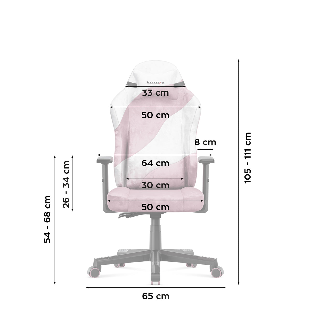 Gamingstoel voor tieners Huzaro Ranger 5.7 Lilac
