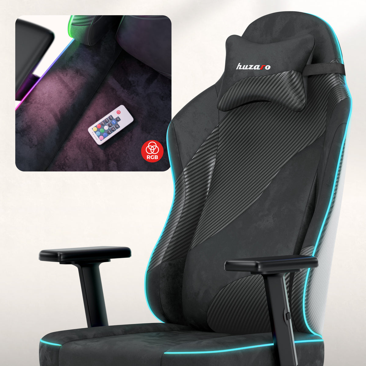 Gamingstoel voor tieners Huzaro Ranger 5.7 RGB BLACK