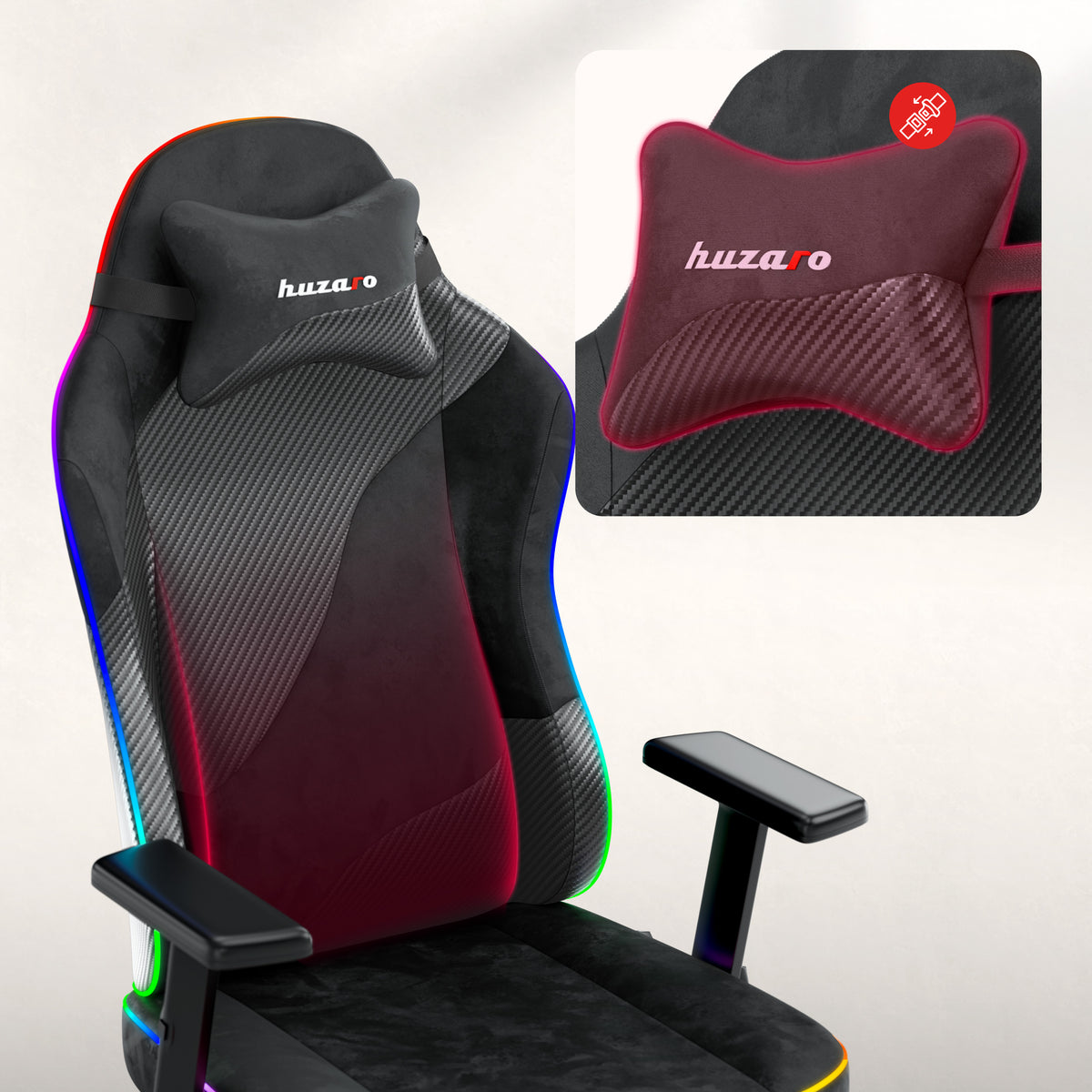Gamingstoel voor tieners Huzaro Ranger 5.7 RGB BLACK