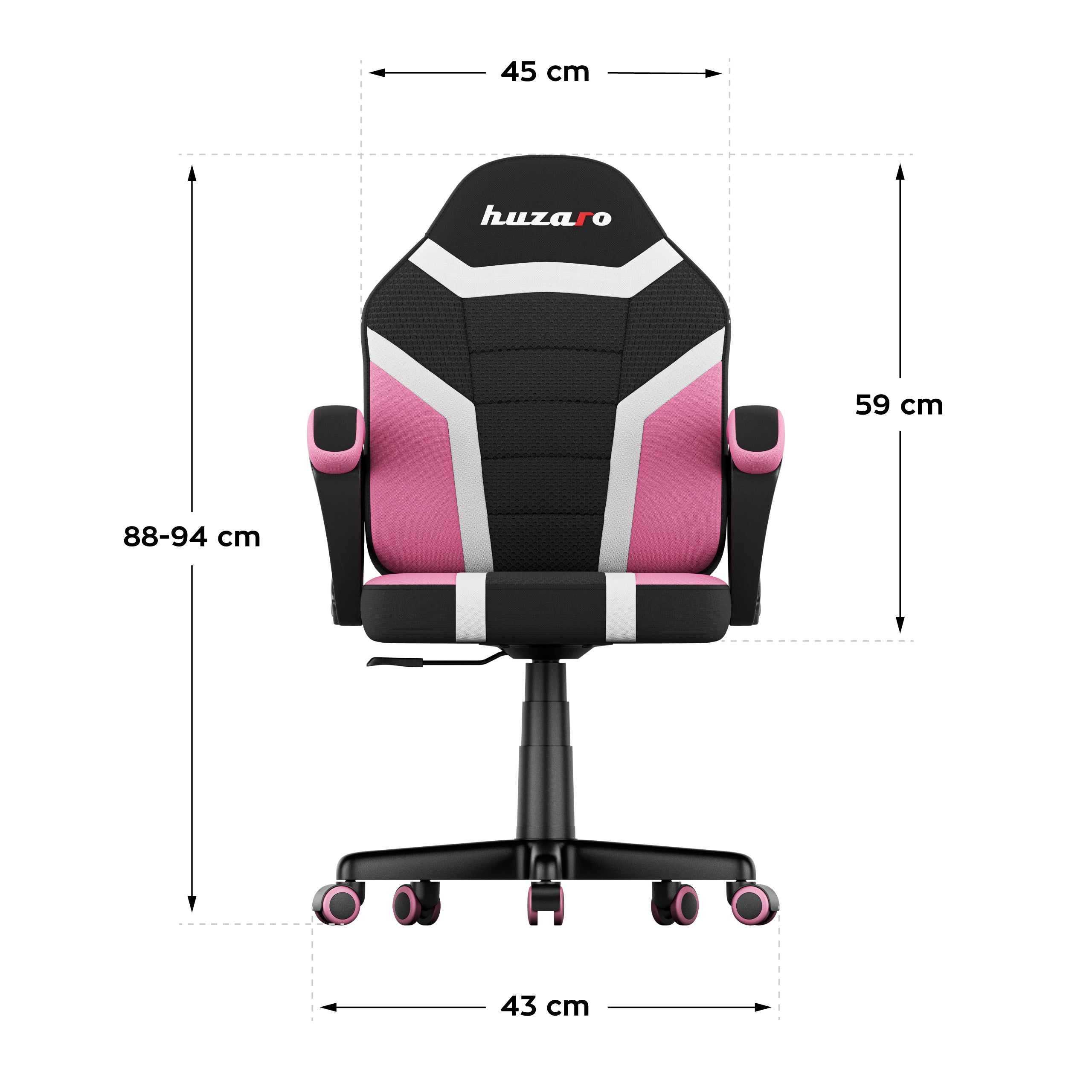 HUZARO RANGER 1.0 Pink Mesh gamingstoel voor kinderen