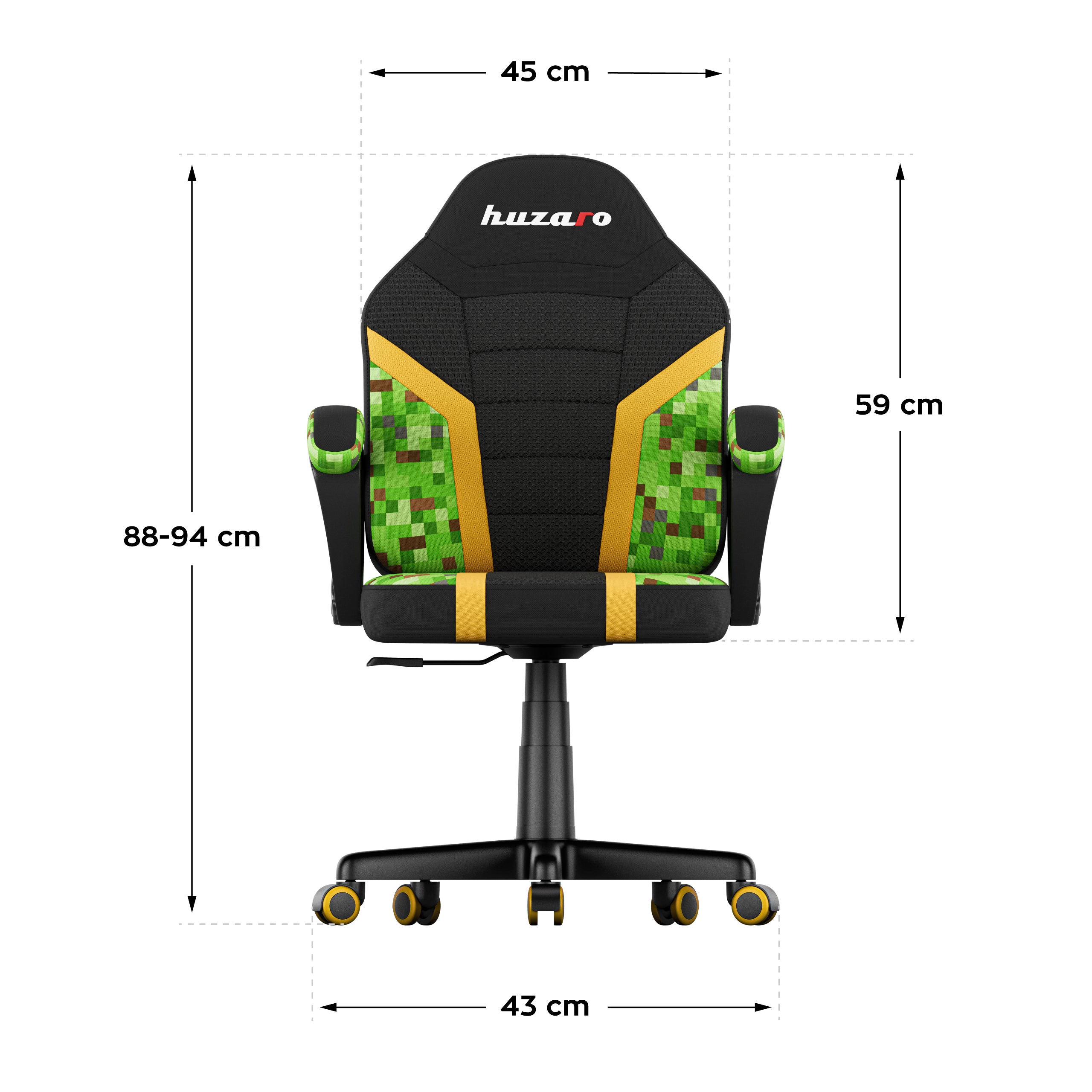 HUZARO RANGER 1.0 Pixel Mesh gamingstoel voor kinderen