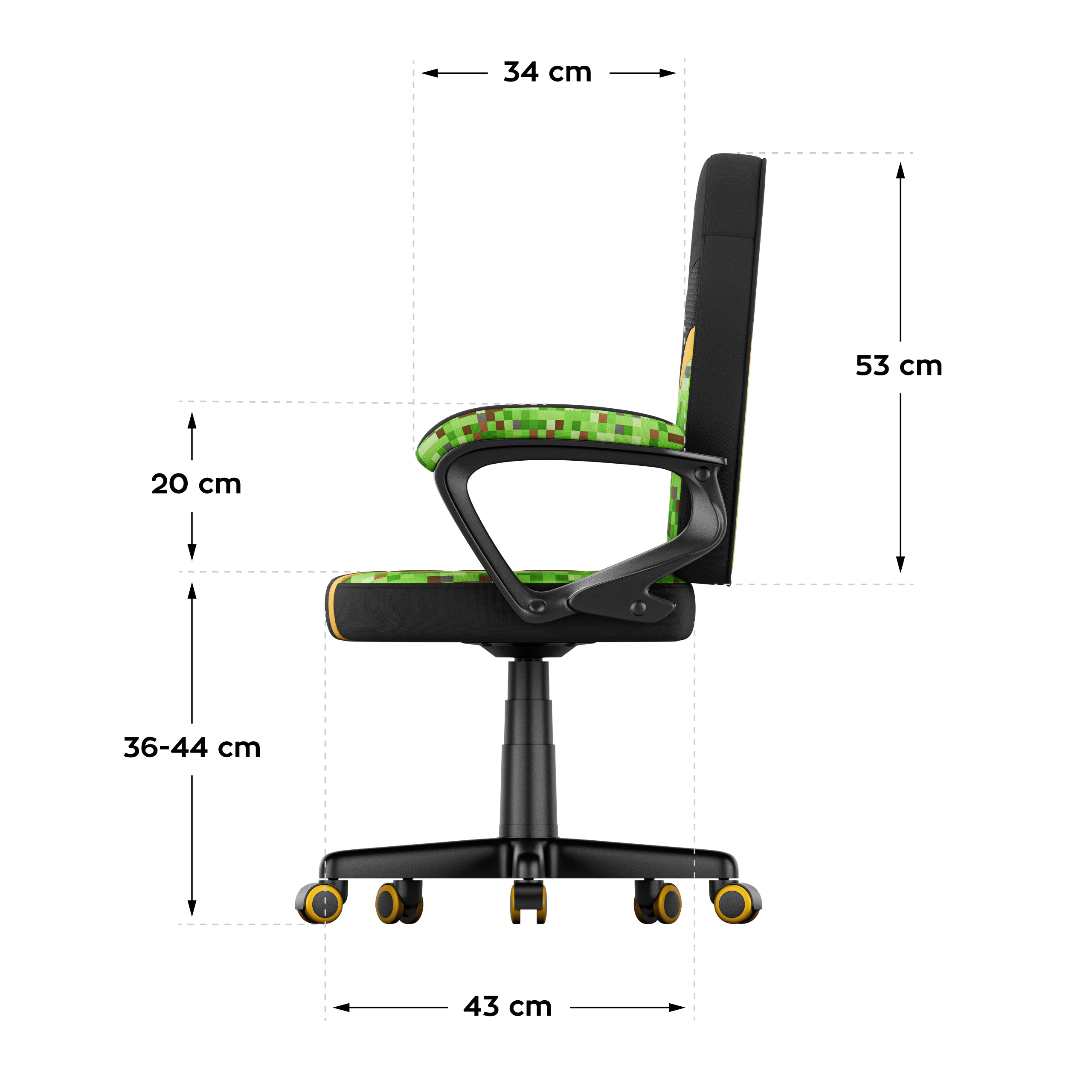 HUZARO RANGER 1.0 Pixel Mesh gamingstoel voor kinderen