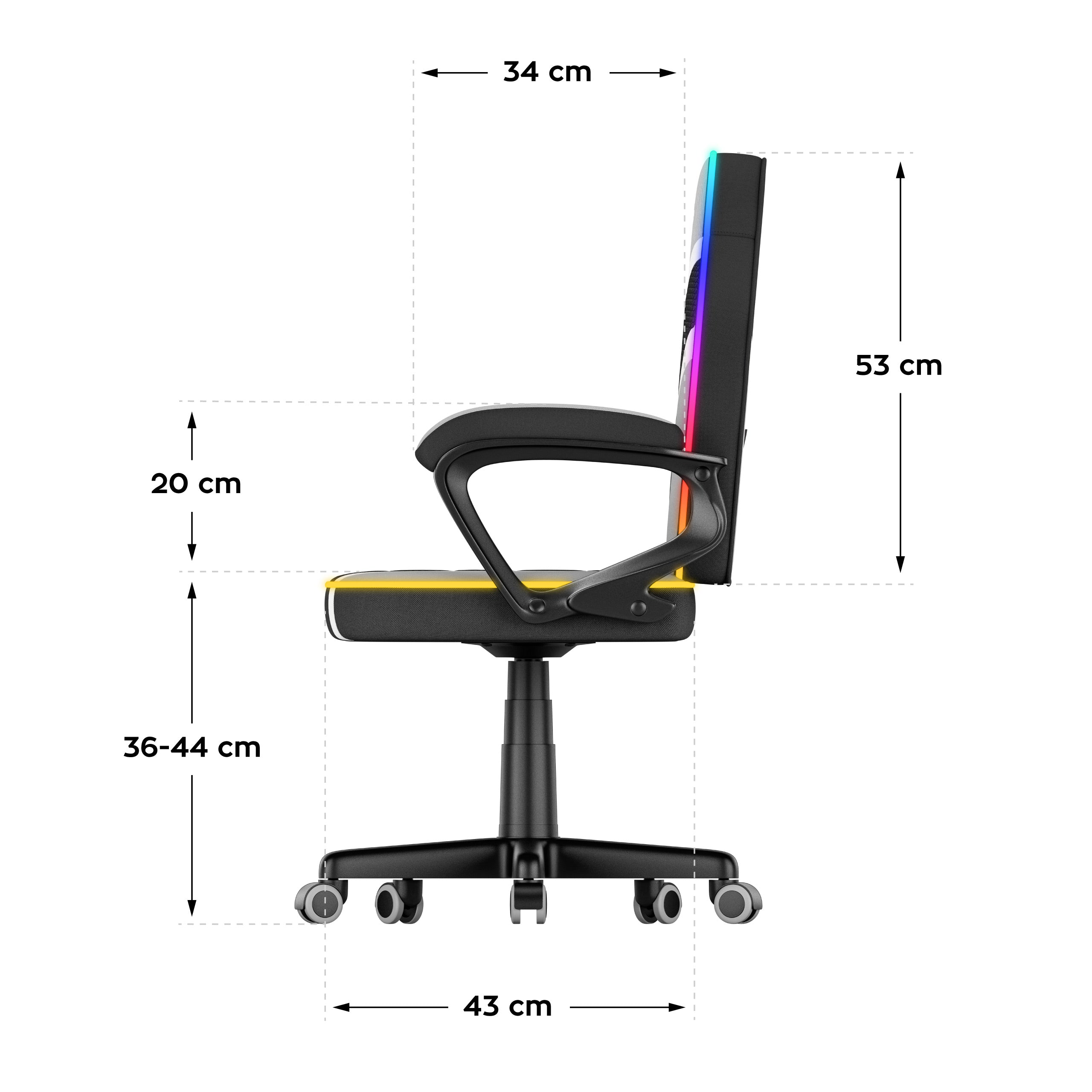 Huzaro Ranger 1.0 RGB gamingstoel voor kinderen