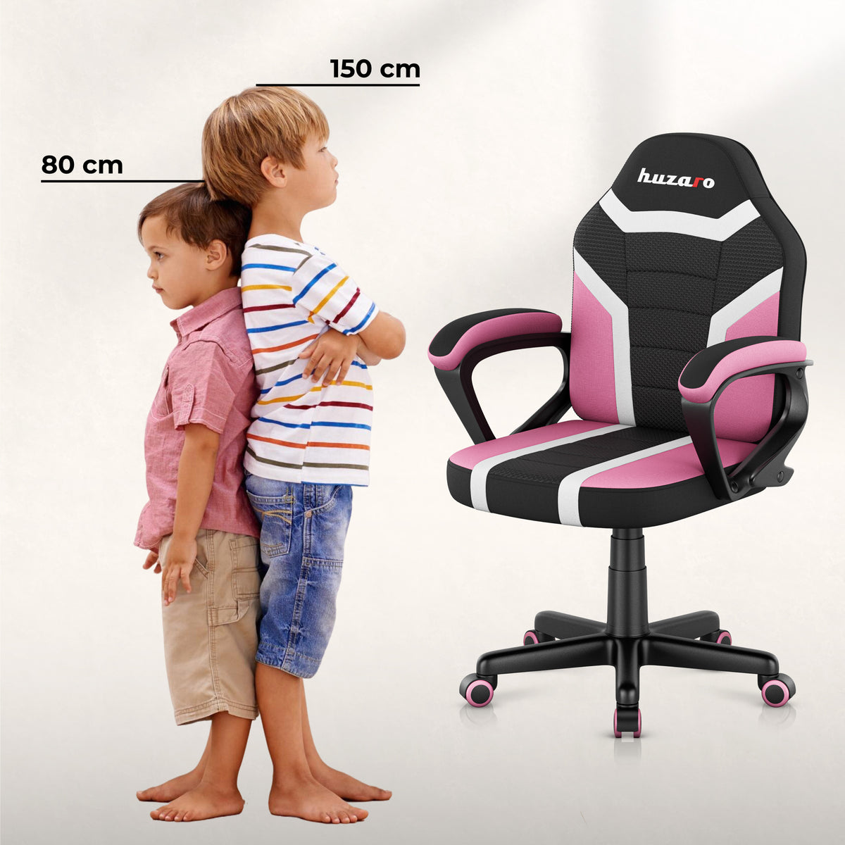 HUZARO RANGER 1.0 Pink Mesh gamingstoel voor kinderen