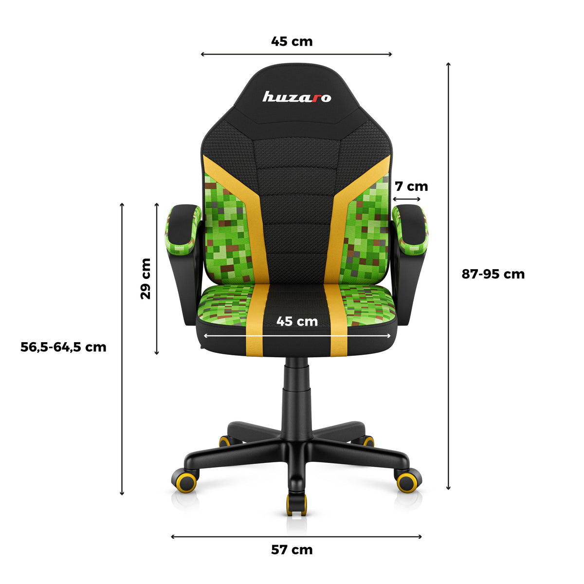 HUZARO RANGER 1.0 Pixel Mesh gamingstoel voor kinderen