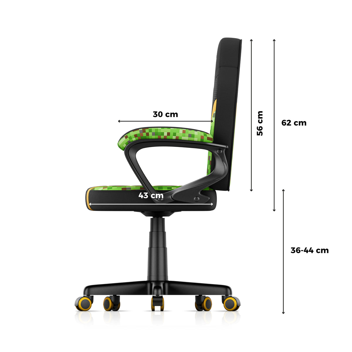 HUZARO RANGER 1.0 Pixel Mesh gamingstoel voor kinderen
