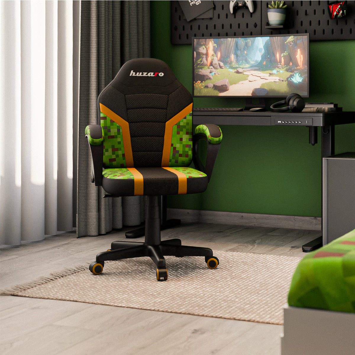 HUZARO RANGER 1.0 Pixel Mesh gamingstoel voor kinderen