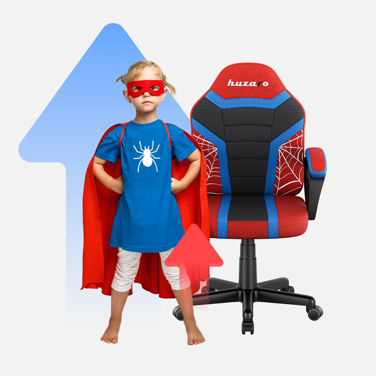 Huzaro Ranger 1.0 Spider Mesh gamingstoel voor kinderen