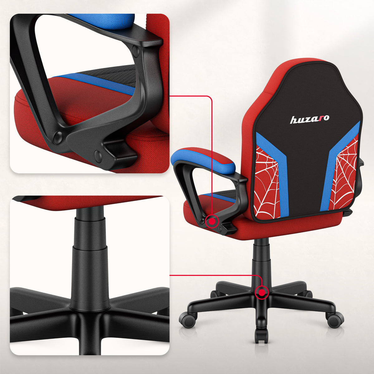 Huzaro Ranger 1.0 Spider Mesh gamingstoel voor kinderen