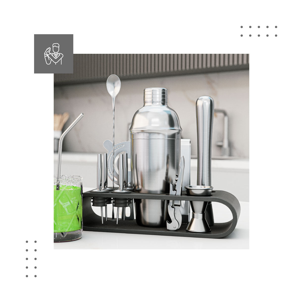 Elegante Shake 5.0-bar set