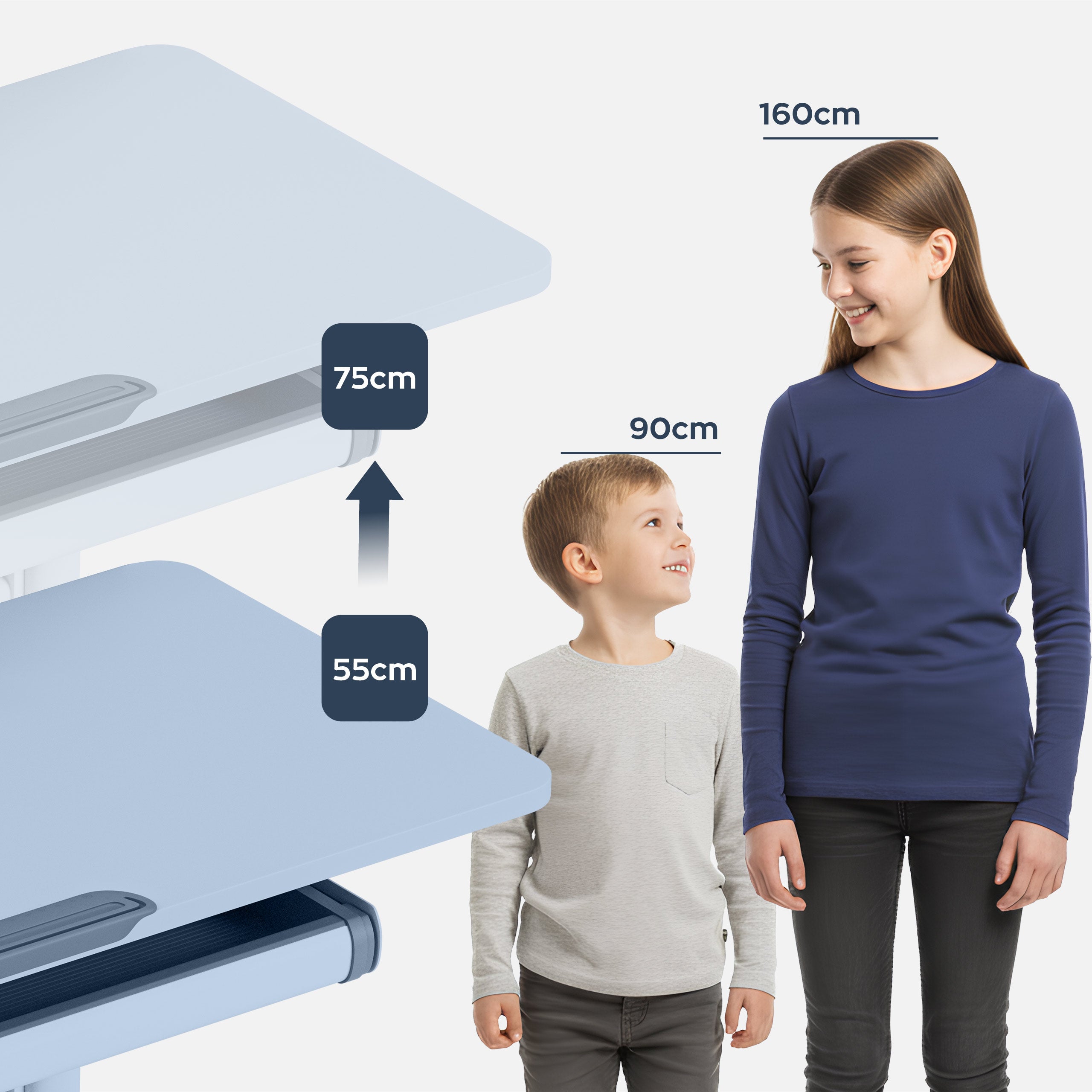 Ergonomie aangepast aan de lichaamslengte
