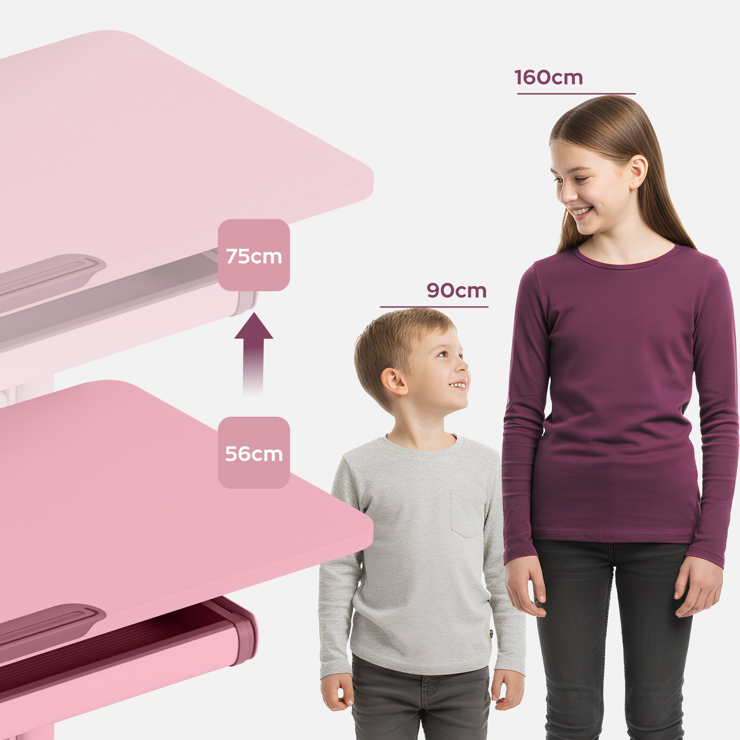 Ergonomie aangepast aan de lichaamslengte
